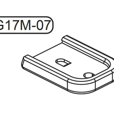 GHK Original Parts - Magazine Base For Glock G17 Gas Magazine ( G17M-07 )