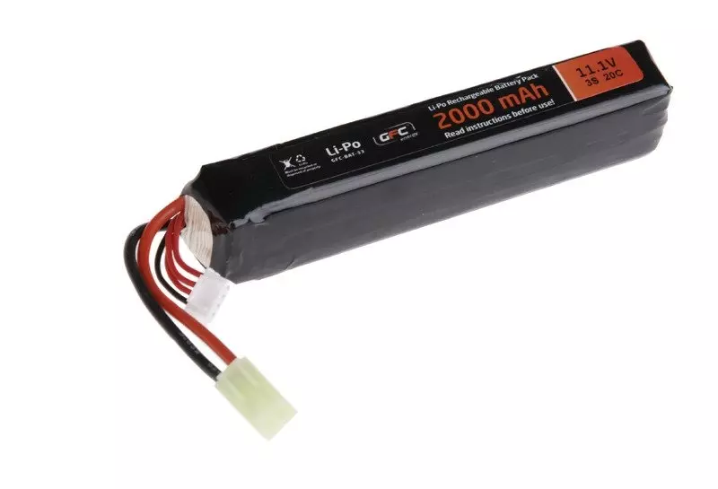 Akumulator LiPo 11,1V 2000mAh 20/40C GFE-06-003358-00 asgbox.pl 1V 2000mAh 20/40C