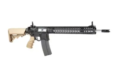 Replika karabinka AR15 SBR8 SP223 - czarna/tan - obrazek 3