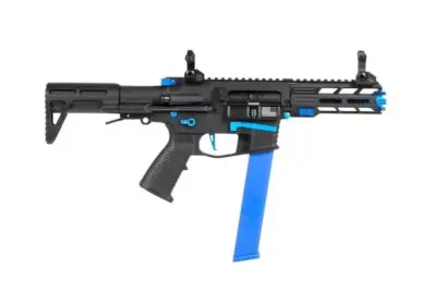 Replika pistoletu maszynowego Nemesis X9 - czarno-niebieska - obrazek 3