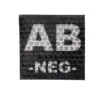 asgbox.pl - Naszywka IR z grupą krwi: AB NEG