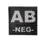asgbox.pl - Naszywka IR z grupą krwi: AB NEG
