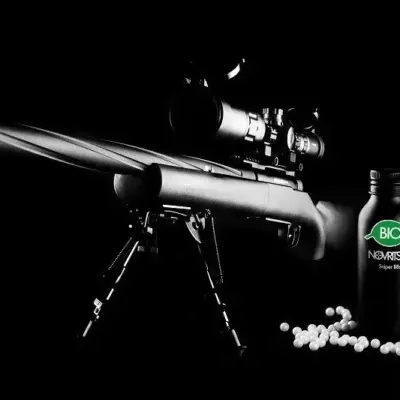 Alternative view of Kulki BIO Sniper BBs 0.46g - butelka 555 szt.