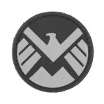 asgbox.pl - Naszywka 3D - Shield - czarna