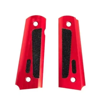 asgbox.pl - Aluminiowe okładziny chwytu TYPE B do pistoletów typu Colt 1911 - czerwone