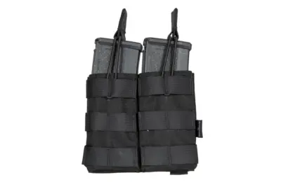 asgbox.pl - Podwójna ładownica MOLLE na 2 magazynki typu M4/M16 - czarna