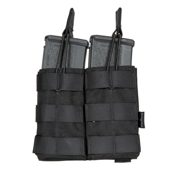 asgbox.pl - Podwójna ładownica MOLLE na 2 magazynki typu M4/M16 - czarna