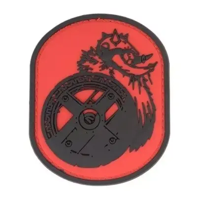 asgbox.pl - Naszywka Berserker PVC - czerwona