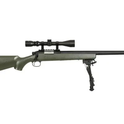 Alternative view of Replika karabinu snajperskiego SW-10 (z lunetą i dwójnogiem) - oliwkowa