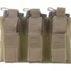 Potrójna ładownica Open Top na magazynki M4/M16 + pistoletowe - khaki OD-G-EME-19-020191-00 asgbox.pl
