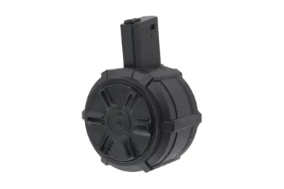 asgbox.pl - Magazynek bębnowy 2300 kulek do replik M4/M16 (elektryczny)