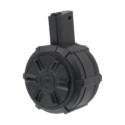 asgbox.pl - Magazynek bębnowy 2300 kulek do replik M4/M16 (elektryczny)