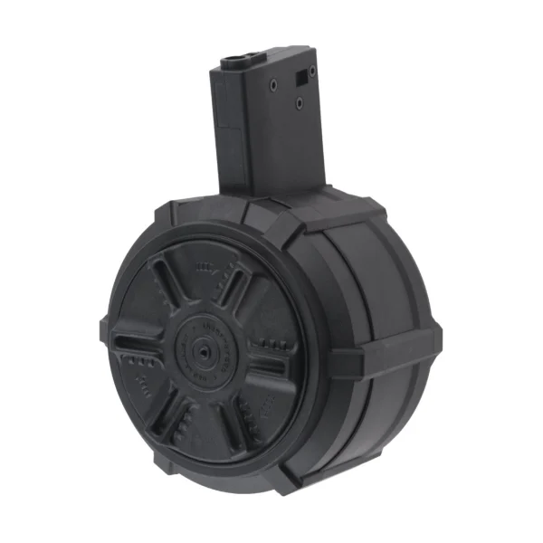 asgbox.pl - Magazynek bębnowy 2300 kulek do replik M4/M16 (elektryczny)
