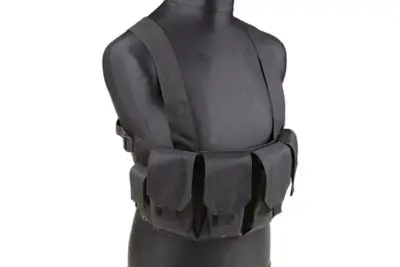 Kamizelka taktyczna typu Chest Rig - czarna - obrazek 2