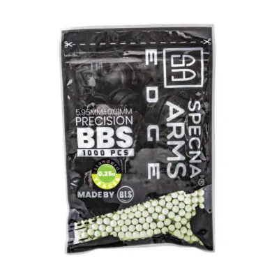 asgbox.pl - Kulki precyzyjne Specna Arms EDGE™ Tracer 0.25g - 1000 szt - zielone