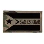 asgbox.pl - Naszywka IR San Escobar cordura - multicam