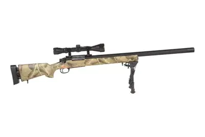 Replika karabinu snajperskiego SW-04J Army (z lunetą i dwójnogiem) - OakWood camo - obrazek 4