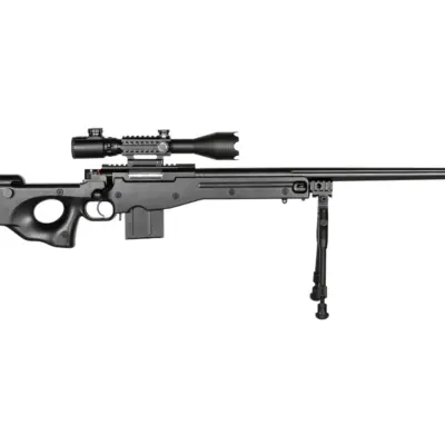 asgbox.pl - Replika karabinu snajperskiego 4402D (z lunetą i dwójnogiem) - czarny