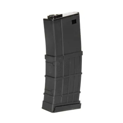 Polimerowy magazynek mid-cap LT 130 kulek do replik M4/M16 - czarny ACM-05-029526-00 asgbox.pl