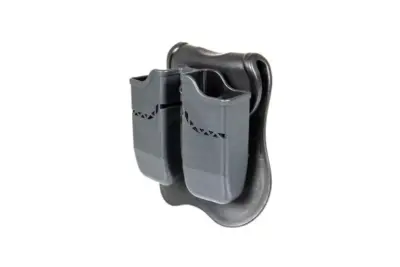 Podwójna ładownica na magazynki pistoletowe Glock - czarna - obrazek 2
