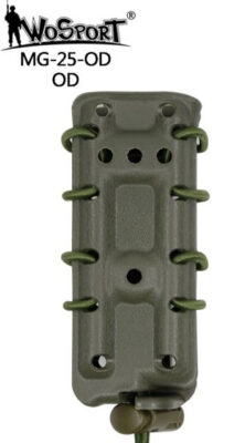 WST Nylon MOLLE Pistol Magazine Pouch – Green