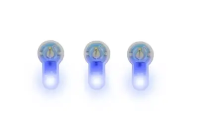 Marker elektroniczny Lightbuck Card Button - pomarańczowy (niebieskie światło) - obrazek 2