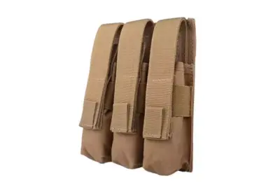 Potrójna ładownica na magazynki typu MP5 - Tan - obrazek 2