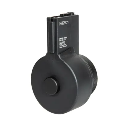 asgbox.pl - Magazynek bębnowy 2150 kulek AR Style do replik M4/M16 - czarny