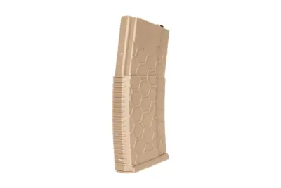 asgbox.pl - Polimerowy magazynek mid-cap HX 120 kulek do replik M4/M16 - tan