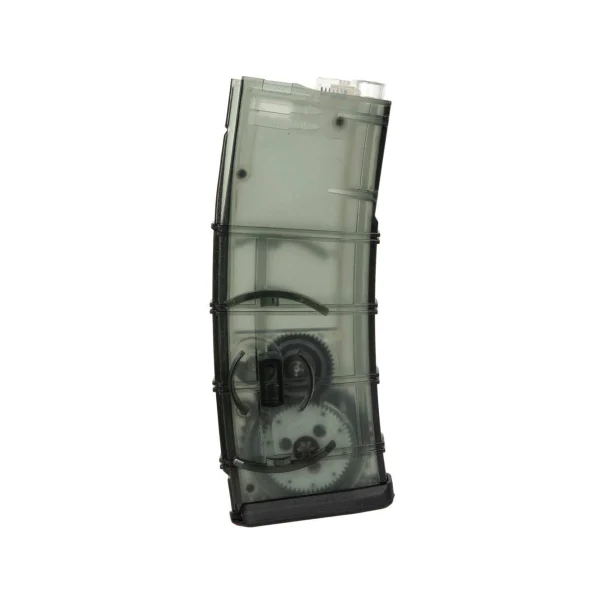 asgbox.pl - Magazynek hi-cap 350 kulek do replik M4/M16 - Translucent Green