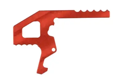Powiększony chwyt dźwigni zamka CNC do replik M4/M16 - czerwony - obrazek 2