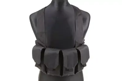Kamizelka taktyczna typu Chest Rig - czarna - obrazek 3