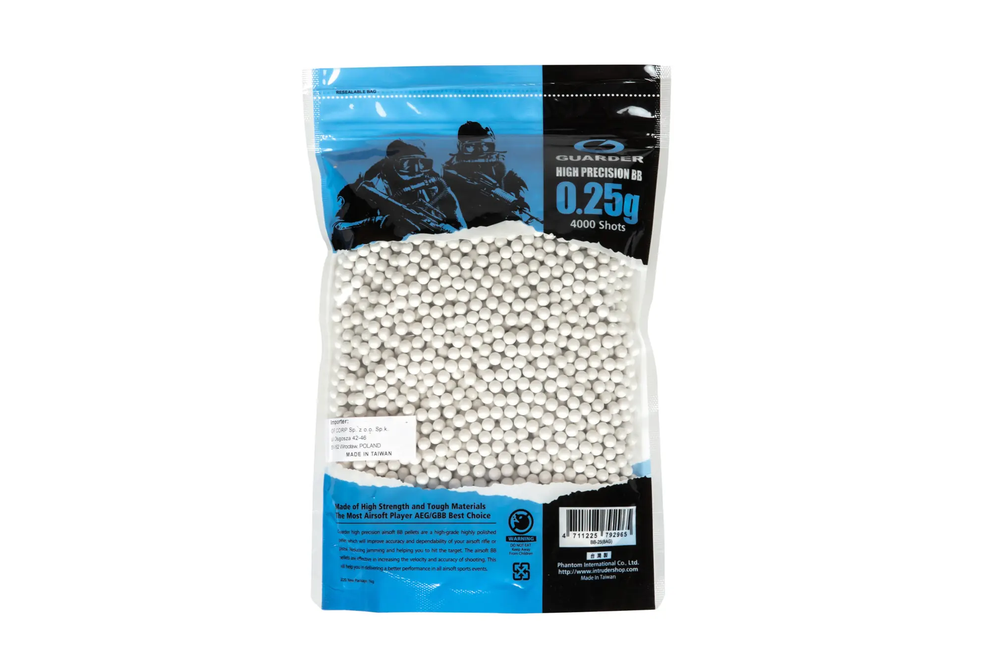 Kulki Guarder 0,25g - 4000 szt OD-G-GUA-16-001230-00 asgbox.pl asgbox.pl - Kulki Guarder 0