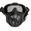 Maska z goglami i wentylatorem - czarna OD-G-UTT-28-030293-00 asgbox.pl