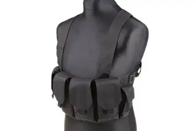 Kamizelka taktyczna typu Chest Rig - czarna - obrazek 4