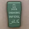 asgbox.pl - Naszywka 3D - Beer drinking infidel - Olive