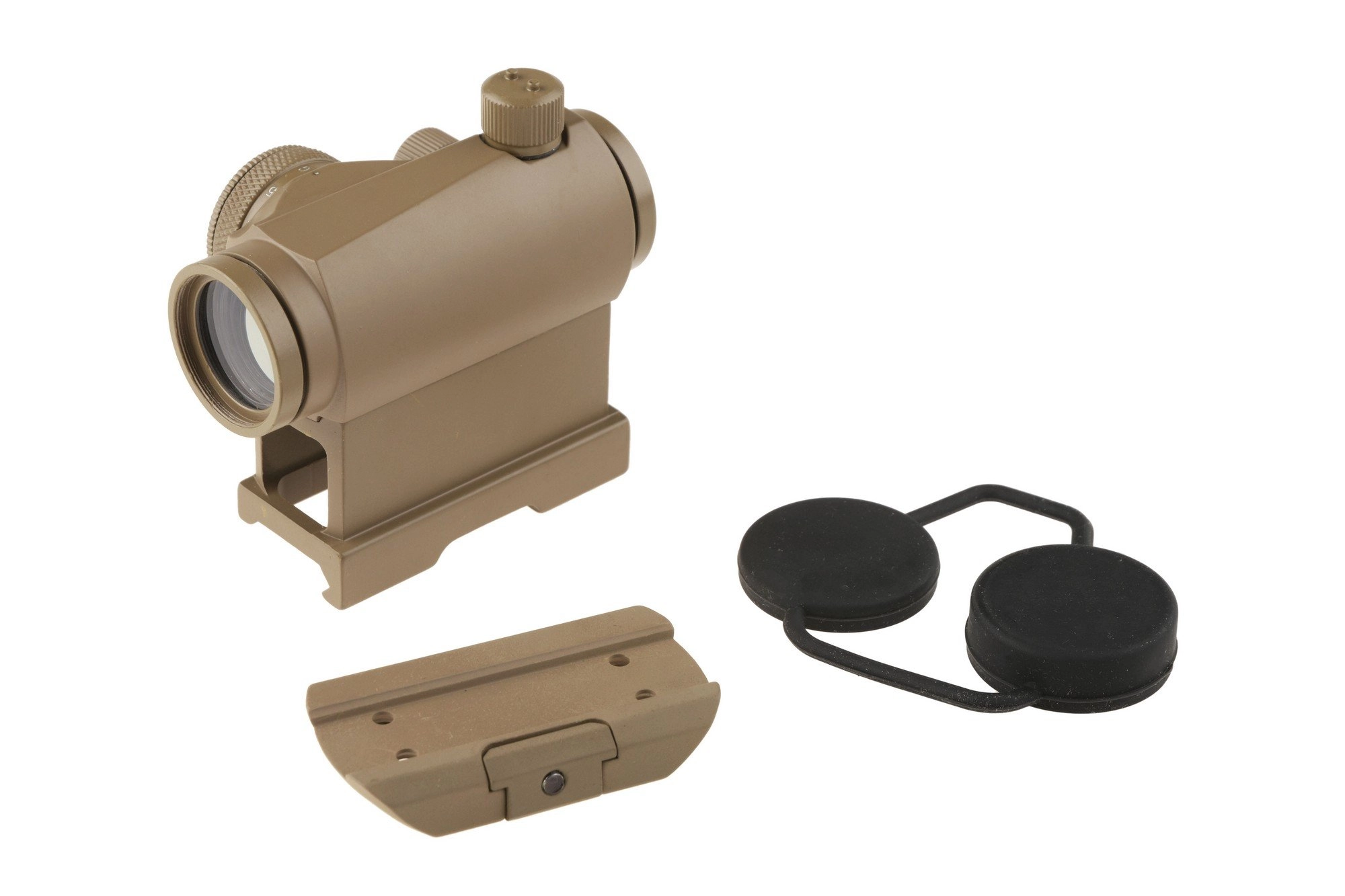 Replika celownika kolimatorowego Compact III (montaż wysoki + niski) - tan THO-10-016567-00 asgbox.pl Replika celownika kolimatorowego Compact III (montaż wysoki + niski) - tan - obrazek 4