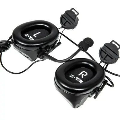 asgbox.pl - Zestaw słuchawkowy Z152 CII z adapterem do hełmów typu FAST - czarny