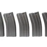 asgbox.pl - Zestaw 5 magazynków real-cap na 30 kulek do replik M4/M16 - szary