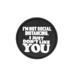 asgbox.pl - Naszywka 3D Just Don't Like YOU - czarna