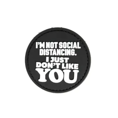 asgbox.pl - Naszywka 3D Just Don't Like YOU - czarna