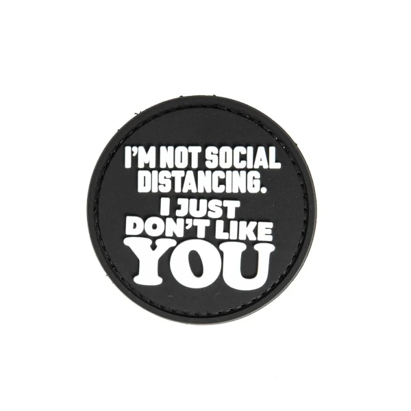 asgbox.pl - Naszywka 3D Just Don't Like YOU - czarna