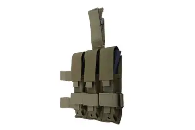 asgbox.pl - Potrójna ładownica udowa na magazynki typu MP5 - oliwkowa