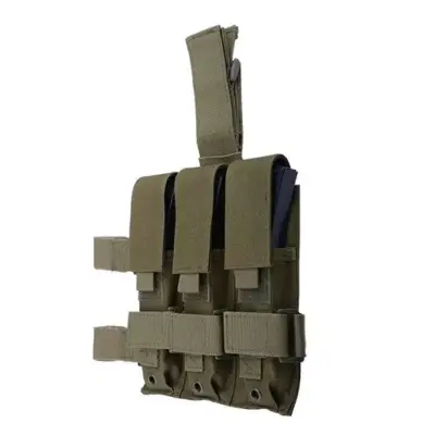 asgbox.pl - Potrójna ładownica udowa na magazynki typu MP5 - oliwkowa