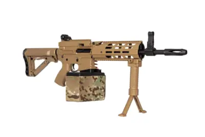 Replika karabinu maszynowego CM16 LMG  - tan - obrazek 3