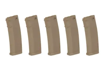 Zestaw 5 magazynków S-Mag Hi-Cap na 380 kulek - Tan - obrazek 2
