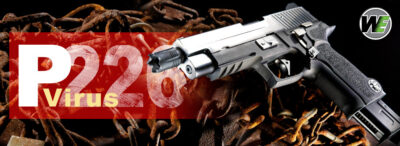 WE GBB Pistol BioHazard P226 VIRUS - Black - obrazek 6