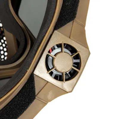 asgbox.pl - Maska z goglami i wentylatorem - Tan