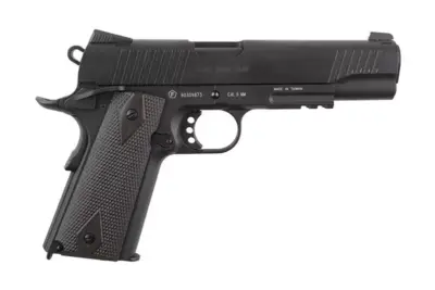 Replika pistoletu COLT 1911 Rail gun ® CO2 Black Matt 6 mm GBB - czarna - obrazek 3