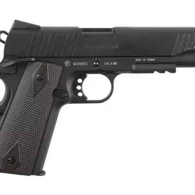 Replika pistoletu COLT 1911 Rail gun ® CO2 Black Matt 6 mm GBB - czarna CYB-02-019653-00 asgbox.pl Replika pistoletu COLT 1911 Rail gun ® CO2 Black Matt 6 mm GBB - czarna CYB-02-019653-00 asgbox.pl